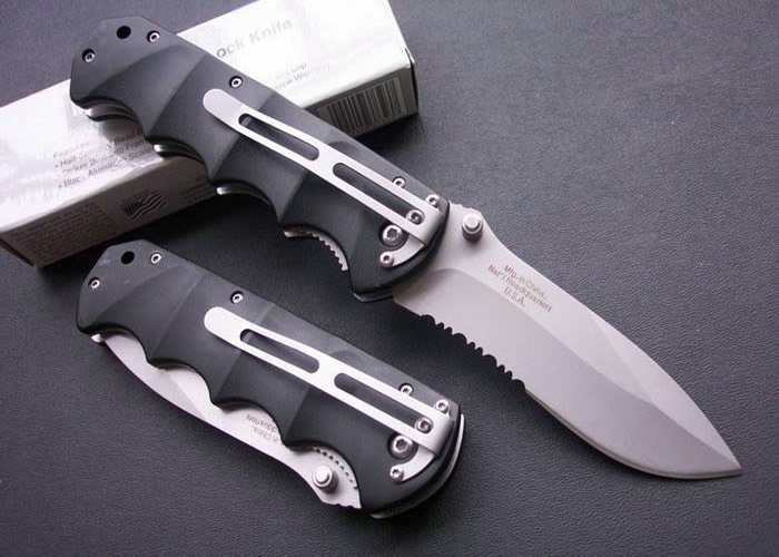 High Quality OEM MAXAM-Y0853 Black Bear Folding Knife Outdoor Tool UDTEK00488